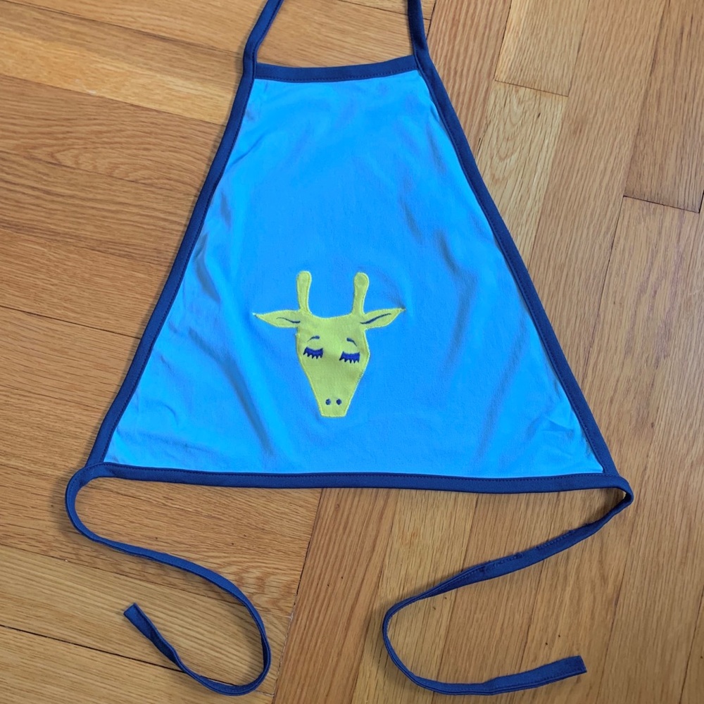 Vintage 70s giraffe cropped halter top S/M - Picture 4 of 6